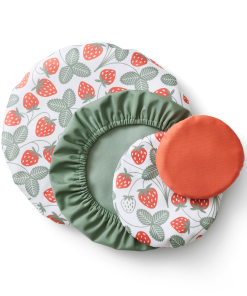 Reusable Bowl Covers - Upcycled Materials. 4-Pack