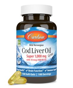 Cod Liver Oil Gems® Softgels – Omega-3s with Vitamins A & D