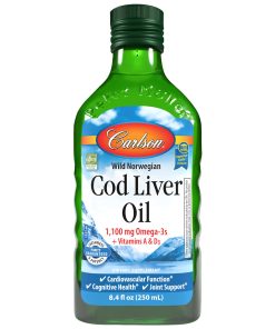 Cod Liver Oil Liquid – Omega-3s with Vitamins A & D