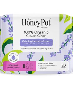 Regular Pads - 100% Organic Cotton Cover Calming Herbal Infusion