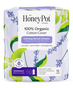 Overnight Pads - 100% Organic Cotton Cover Calming Herbal Infusion