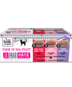 Farm To Sea Feast Cat Wet Food. Pate Variety Pack. 3oz. 12-Pack