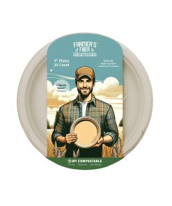 9 Farmer's Fiber Collection Round Plate