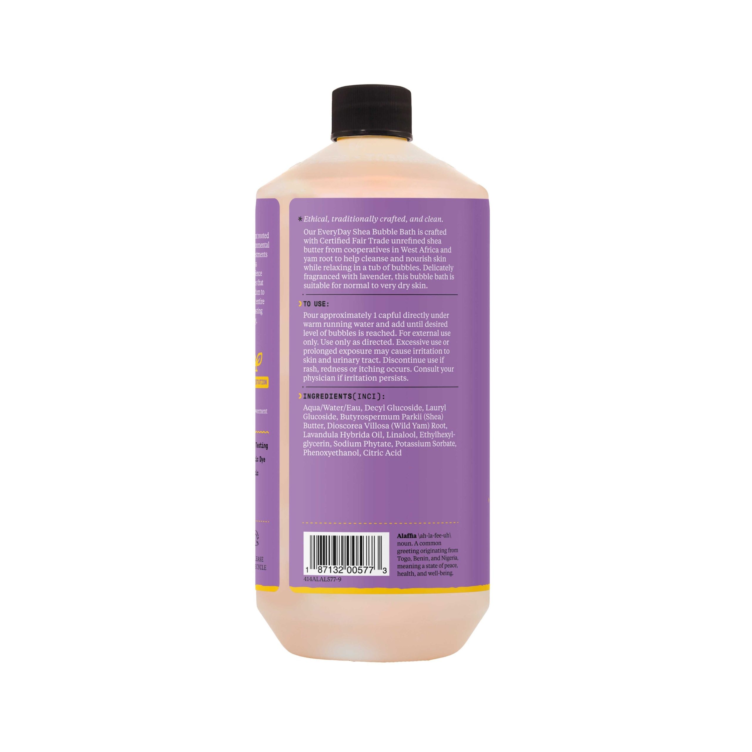 AlaffiaEveryDaySheaBubbleBath_Lavender32floz-Back-IL.jpg