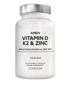 Amen Vitamin D. K2 & Zinc Capsules