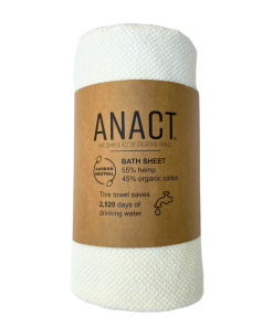 Hemp and Organic Cotton Bath Sheet. 40 x 70