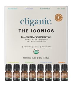 Organic Essential Oil Aromatherapy Set. Top 8