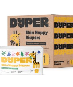 Skin Happy Diapers One Month Supply – High-Absorbency Protection with Certified Bamboo Layers