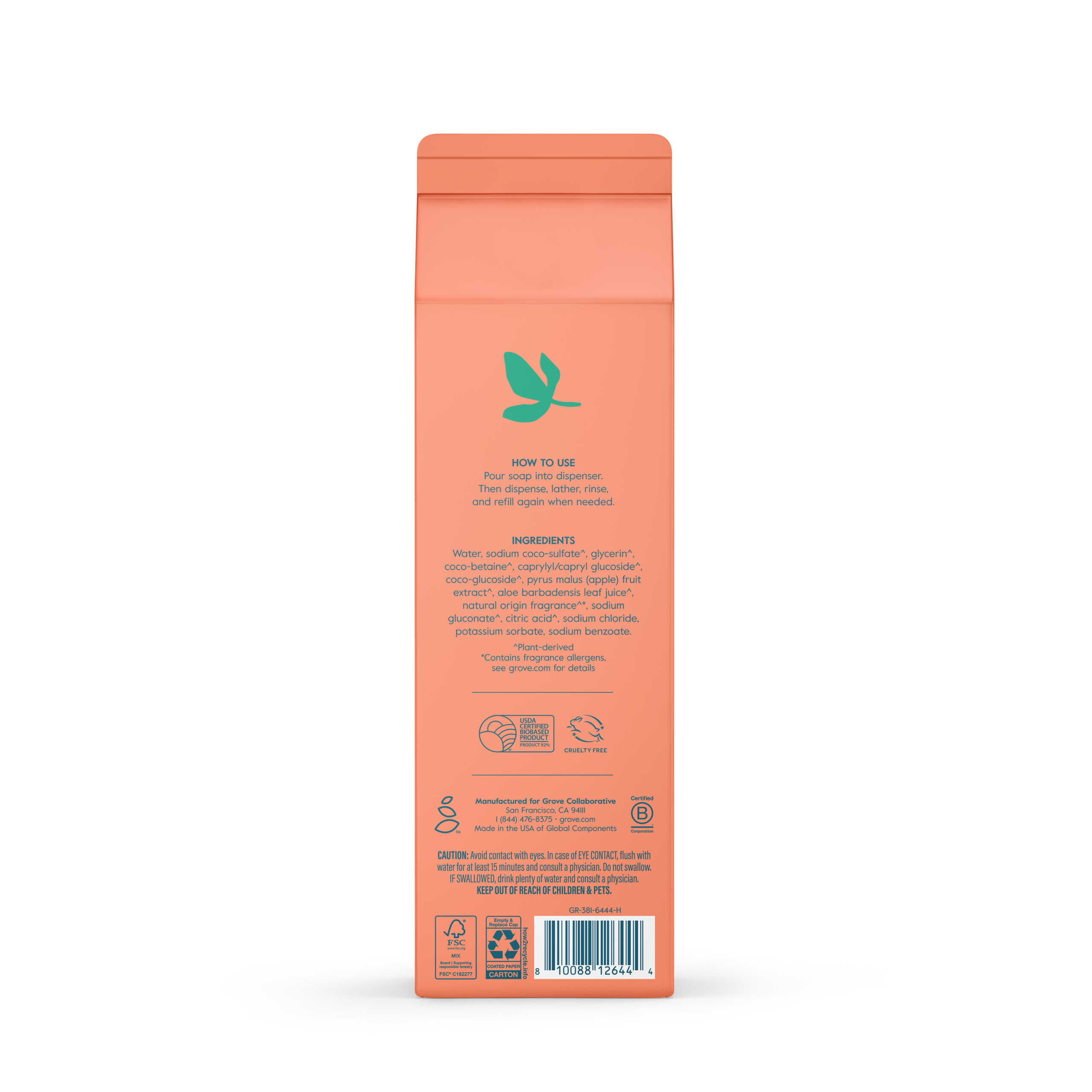 GCO_2025_Hand_Soap_Passionfruit_Peach_32oz_GR-156-6444-H_Render_Back.png