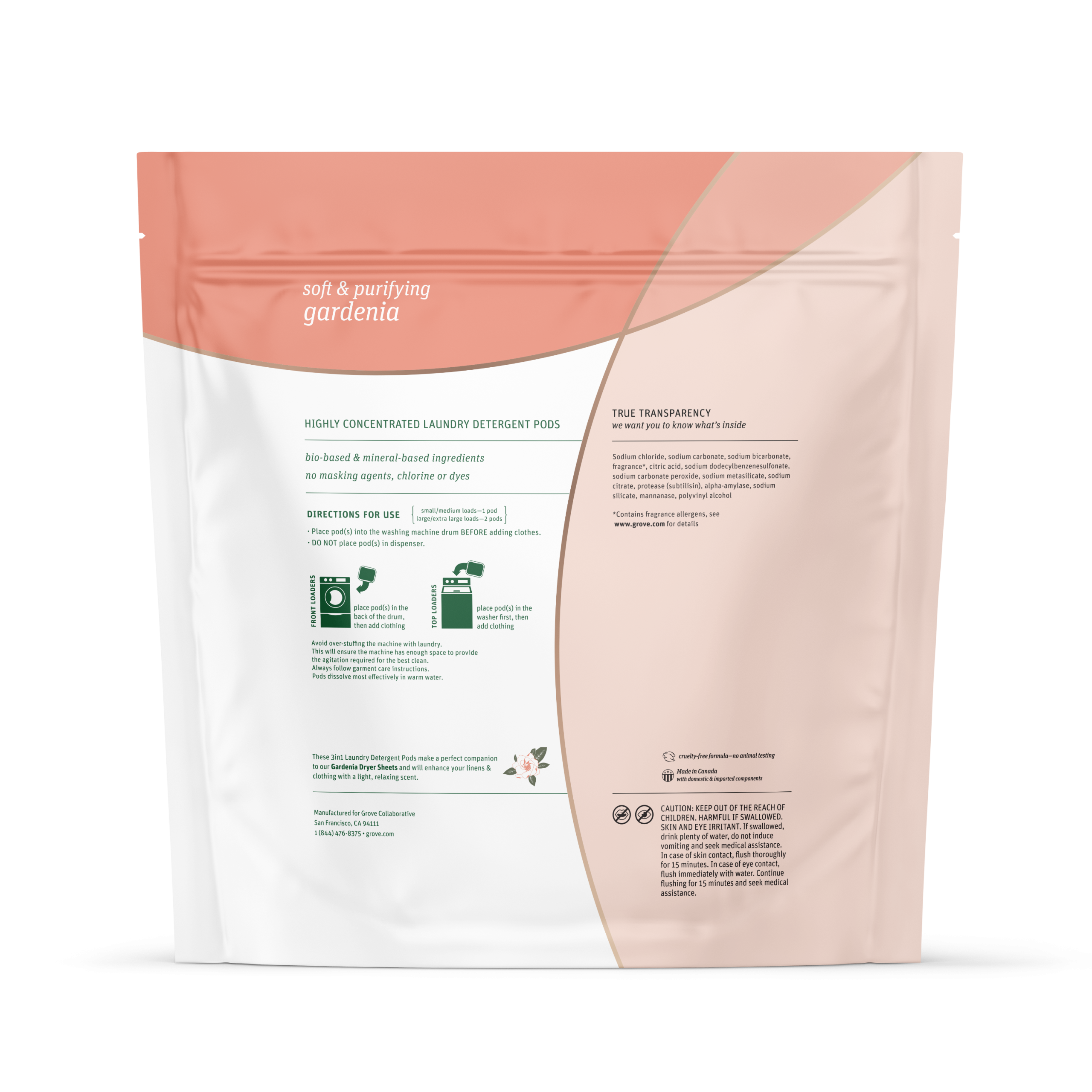 GG_2025_3in1_Laundry_Pods_132ct_Gardenia_Pouch_GG-59-3158_Render_Back.png