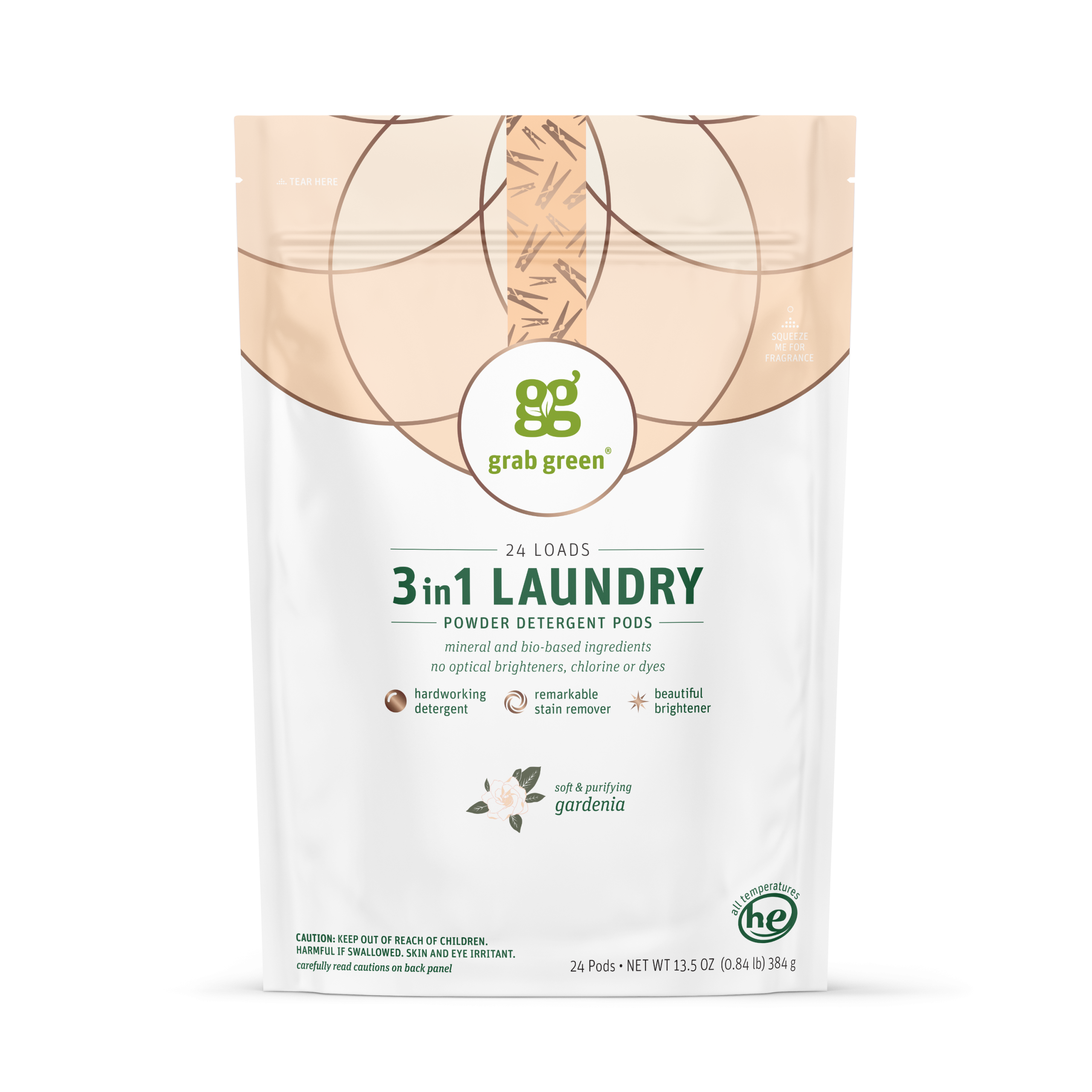 GG_2025_3in1_Laundry_Pods_24ct_Gardenia_Pouch_GG-59-3127_Render_Front.png