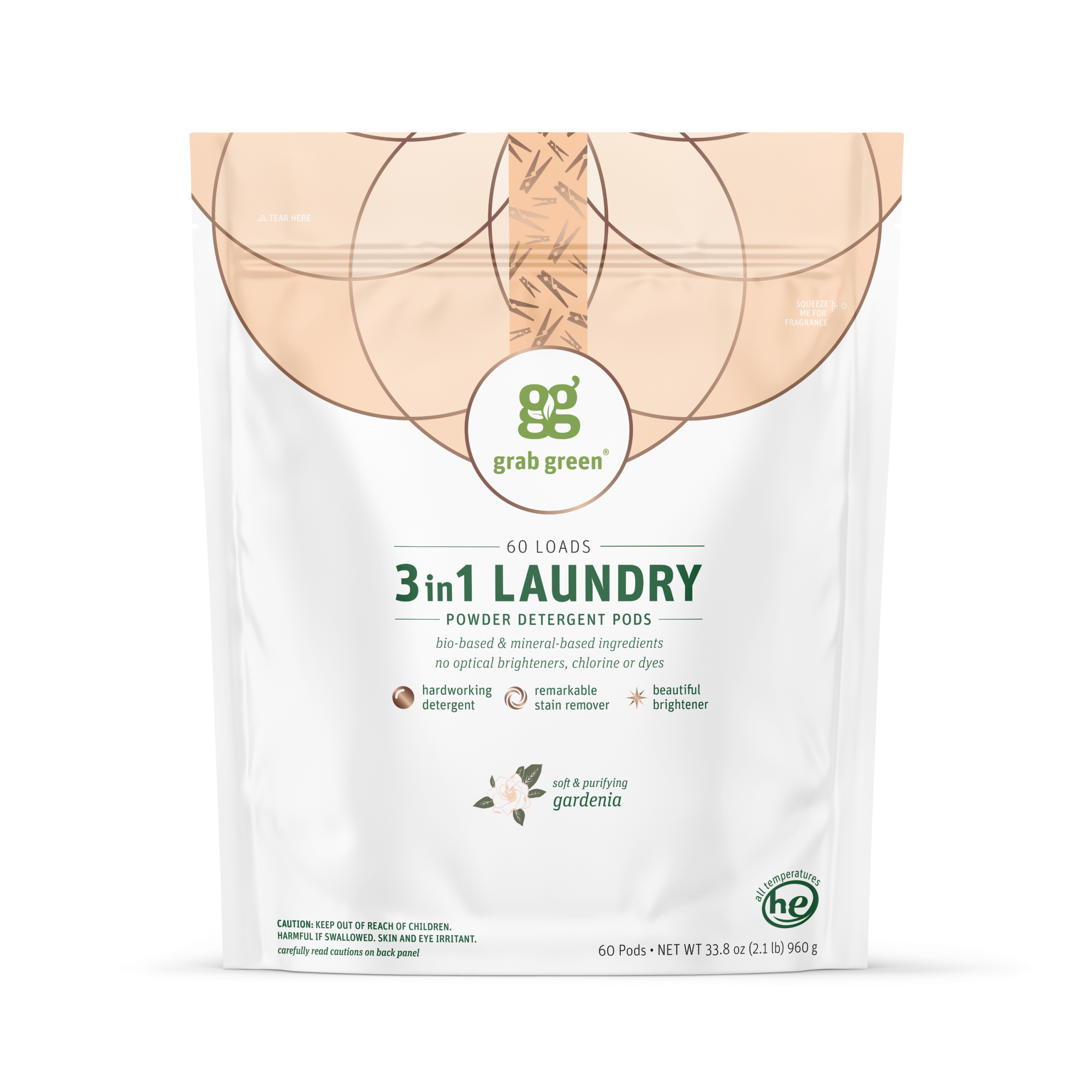 GG_2025_3in1_Laundry_Pods_60ct_Gardenia_Pouch_GG-59-3134_Render_Front.png