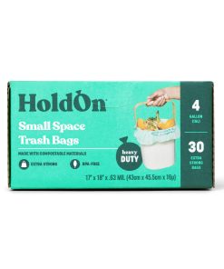 Compostable Small Space Bags. 4 gal - Unscented