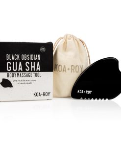 Large Black Obsidian Body Gua Sha Tool