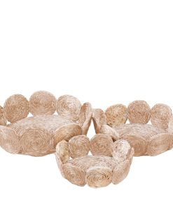 Abaca Fruit Basket Circles. set of 3