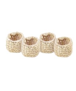Raffia Napkin Rings. set of 4