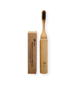 All-in-One Bamboo Travel Toothbrush 2.0 - Castor Oil Bristles
