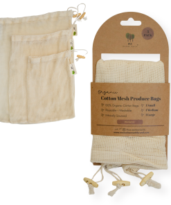 Cotton Mesh Produce Bags Pack