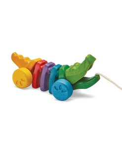 Rainbow Alligator Toddler Pull Toy