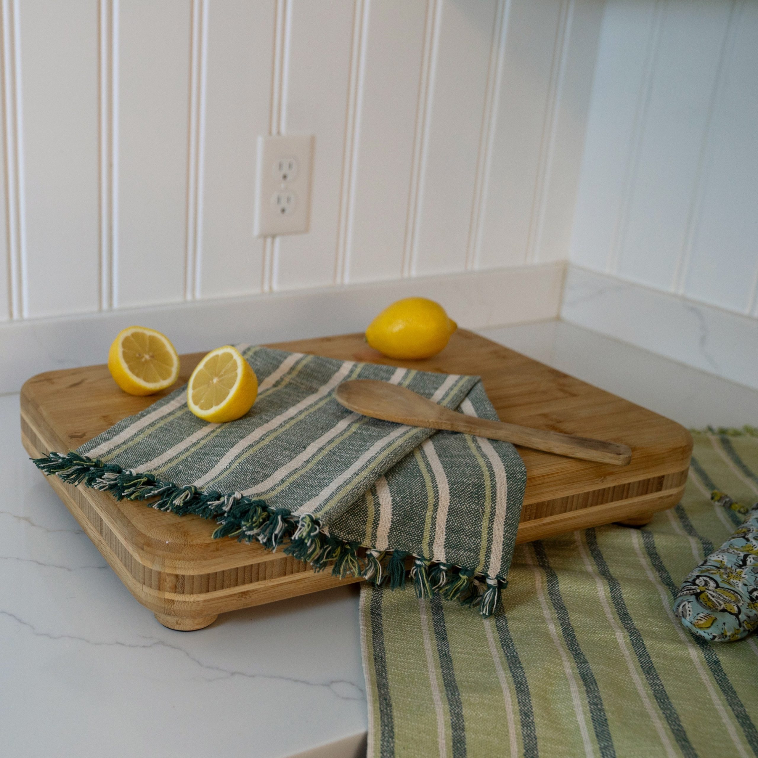 StripedOrganicCottonKitchentowelSet-Lime_Green_lifestyle2.jpg