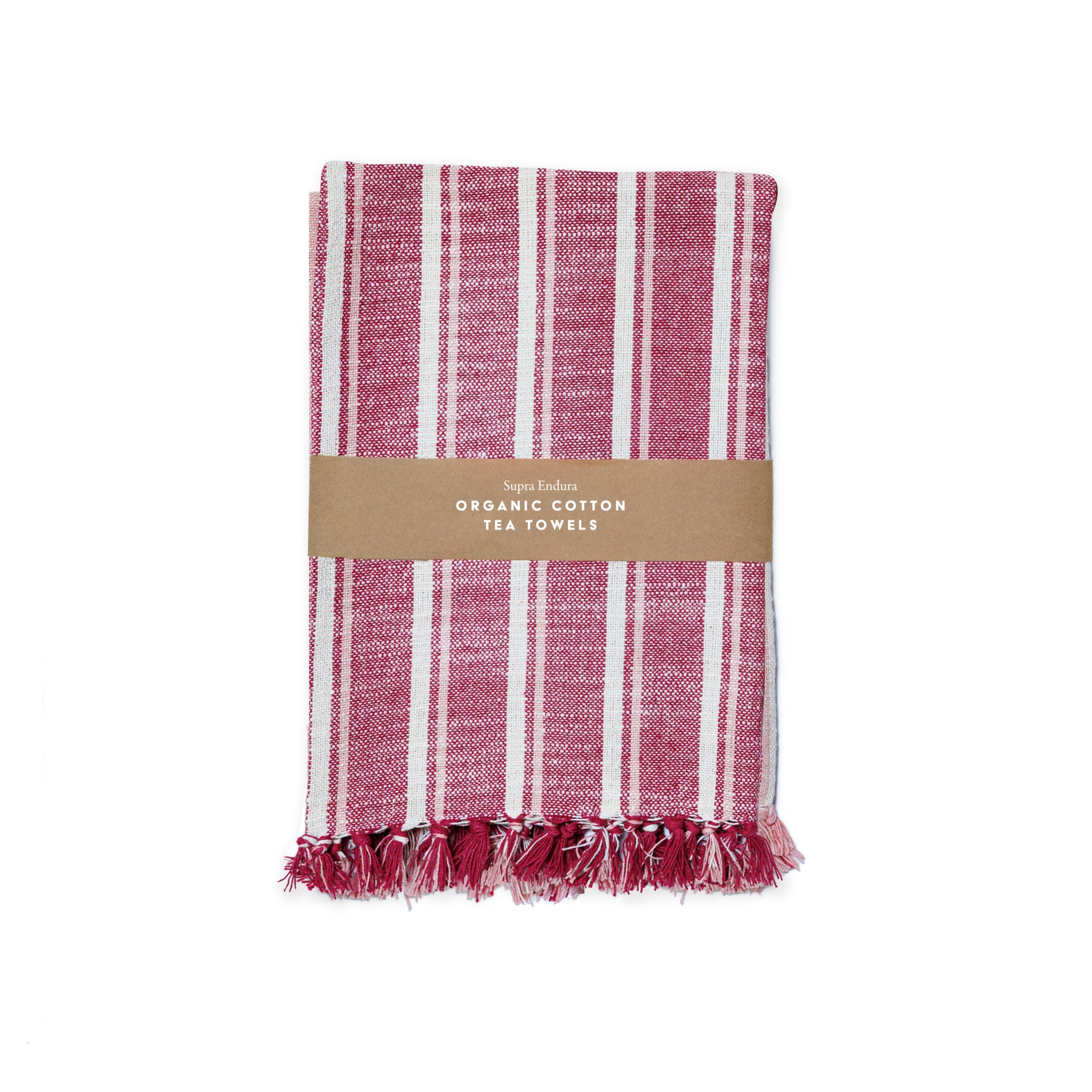 SupraEndura_StripedOrganicCottonKitchentowelSet-Pink_Burgundy_front.jpg