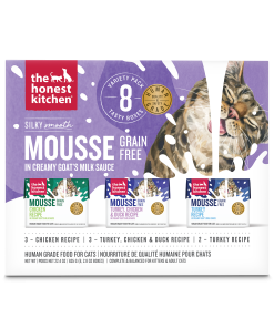 Mousse Wet Cat Food - Cat Mousse with Goat's Milk. Variety Pack