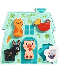 Perfect First Puzzle. Farm Wooden Puzzle made from FSC® Certified Wood
