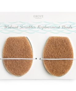 Walnut Scrubber Brush Replacement Heads