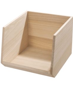 Wood Open Front Bin