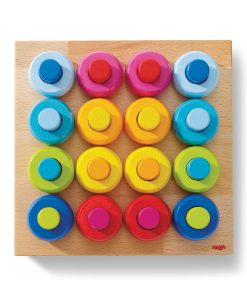 Rainbow Whirls Wooden Sorting and Stacking Game