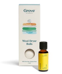 Wool Dryer Balls + Lemon Essential Oil