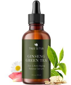 Anti Aging Green Tea. Hyaluronic & Retinol Serum for Face