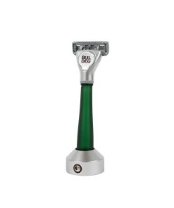 Recycled Glass Handle Razor with Razor Stand