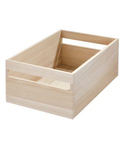 Wood Handled Bin