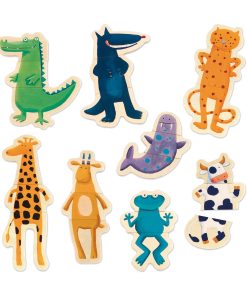 Crazy Animal Mix & Match Wooden Magnets made from FSC® Certified Wood