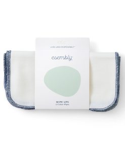 Reusable Baby and All Purpose Wipes. certified unbleached 100% Organic Cotton. 12 Wipes