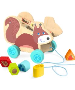 Squirrel Pull Along Toy Sorting Box