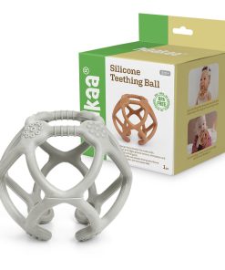 3-in-1 Teething Ball. Soothing. Sensory Play & Promotes Fine Motor Skills - 100% Food Grade Silicone