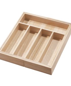 Expandable Wood Cutlery Tray