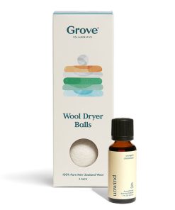 Wool Dryer Balls + Unwind Essential Oil Blend