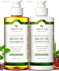 Peppermint & Tea Tree Shampoo and Conditioner for Oily Hair